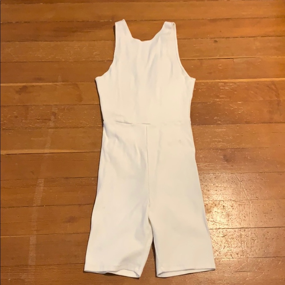 Cream, low back body suit from Inamorata.